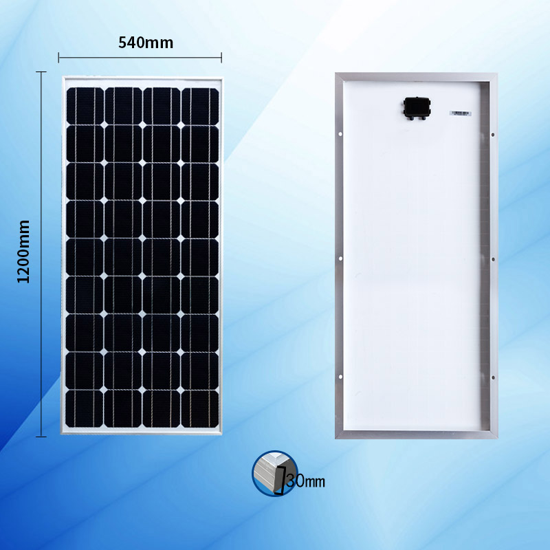 Монокристаллического 100W панель солнечных батарей Рекомендуемые Image
