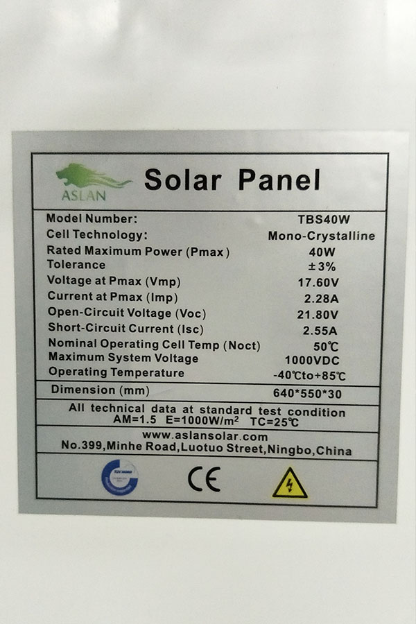 Poly-cristallin panneau solaire 2W