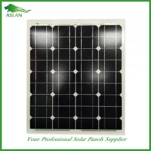 Painéal Mona-criostalach 40W Solar