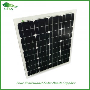 Painéal Mona-criostalach 50W Solar